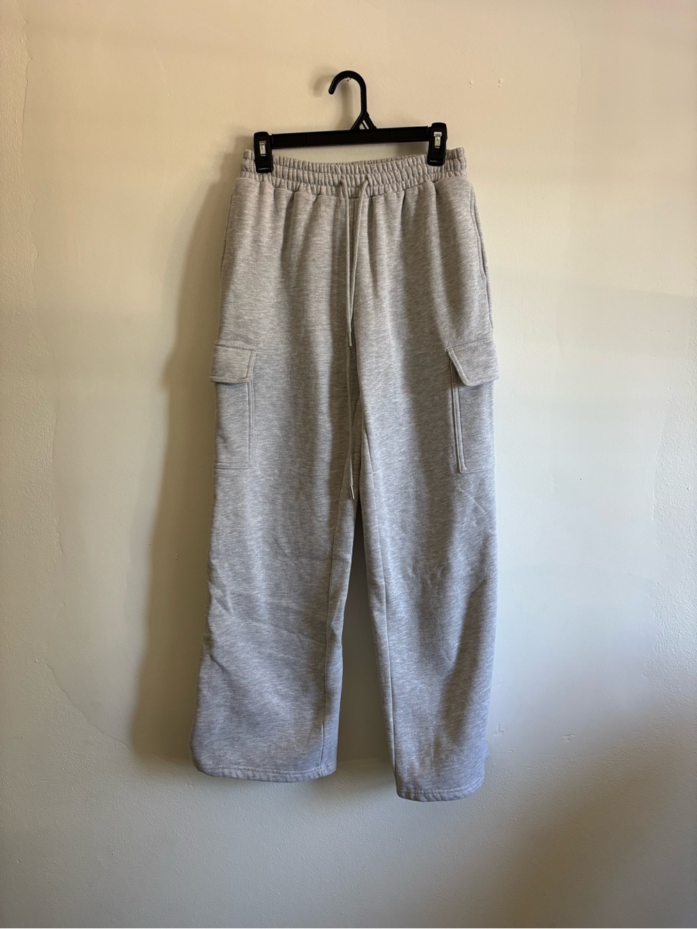 Women’s Gray Cargo Jogger Track Pants - Comfortable Everyday Style